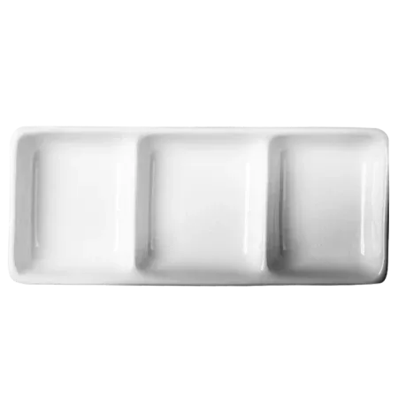 Cameo | Square 3-7-1/2" x 3-1/4" Divided Rectangle Dish (1DZ) - ChefEquipment.com