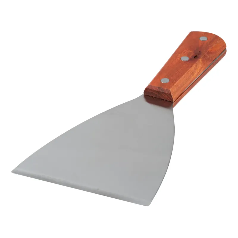 Browne Grill Scraper, 4" Blade, Wood Handle