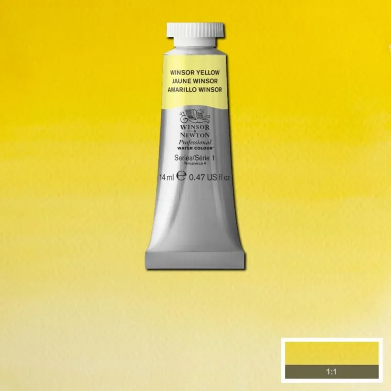 Winsor Yellow 14ml - S1 Professional Watercolour