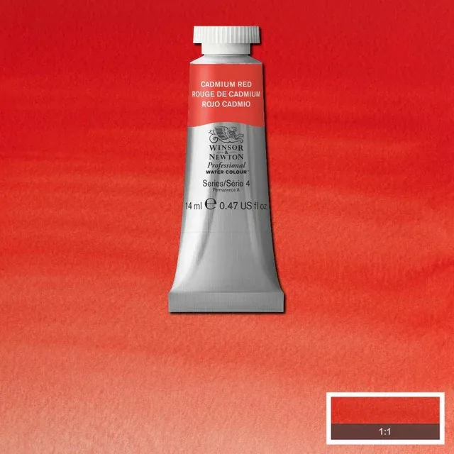 Winsor & Newton Professional Watercolour Series 4 14ml - Cadmium Red