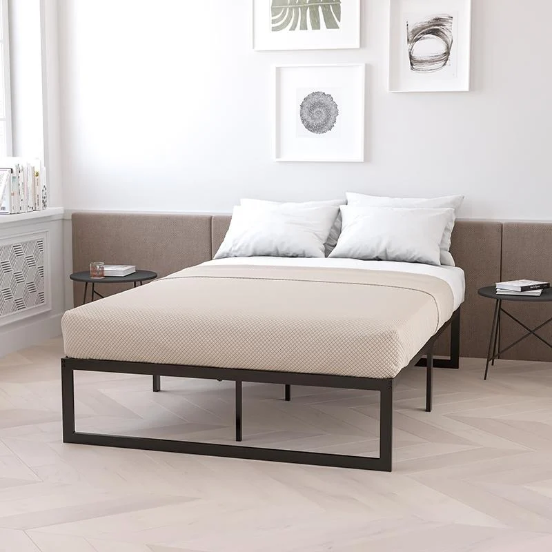 14 Inch Metal Platform Bed Frame With 12 Inch Pocket Spring Mattress In A Box (No Box Spring Required) - Twin By Flash Furniture | Beds | Modishstore - 1