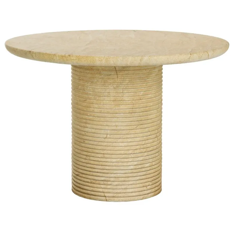 Riva Indoor / Outdoor Dining Table | Travertine Look