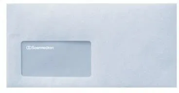 Soennecken Briefumschlag DIN lang 220 x 110 mm, 75 g/m², mit Fenster & Selbstklebung