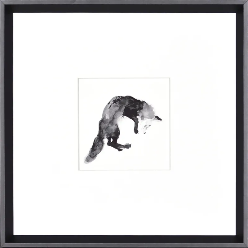 Black & White Series | Pouncing Fox