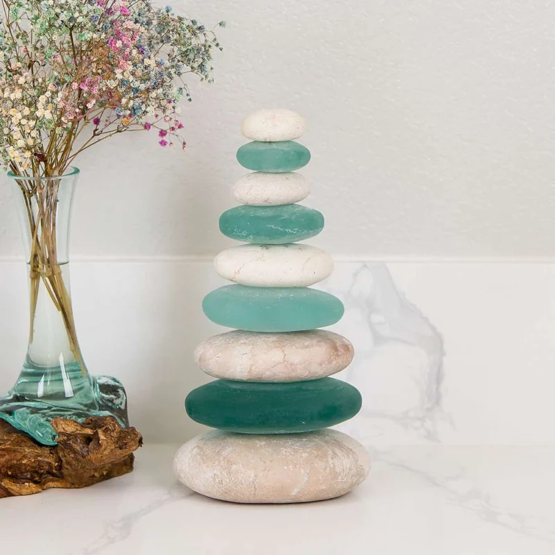 Nonuple Serenity Cairn Set of 3 By Garden Age Supply | Sculptures | Modishstore - 1
