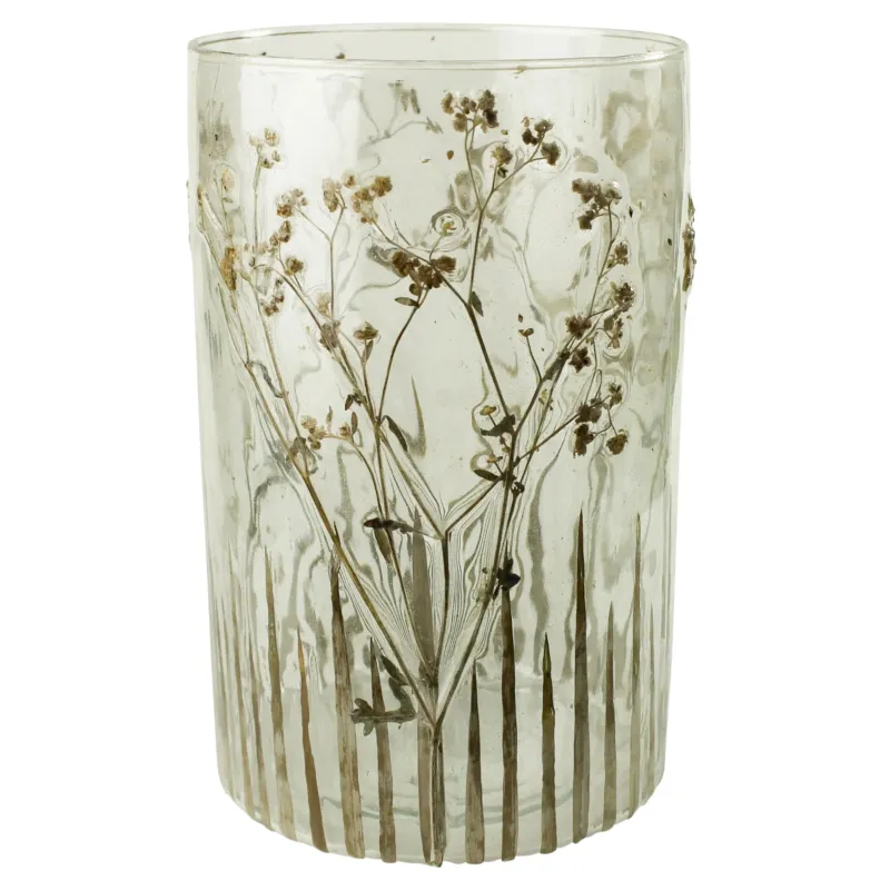 Enameled Prairie Grass Hurricane - Large Set Of 4 By HomArt | Candle Holders | Modishstore