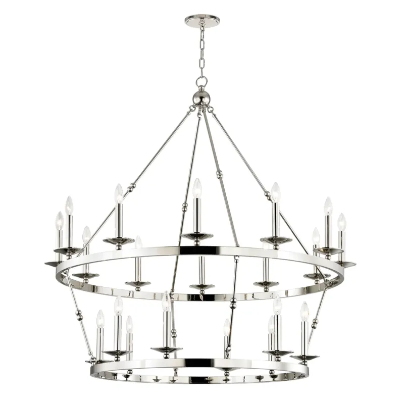 Allendale Chandelier | Polished Nickel