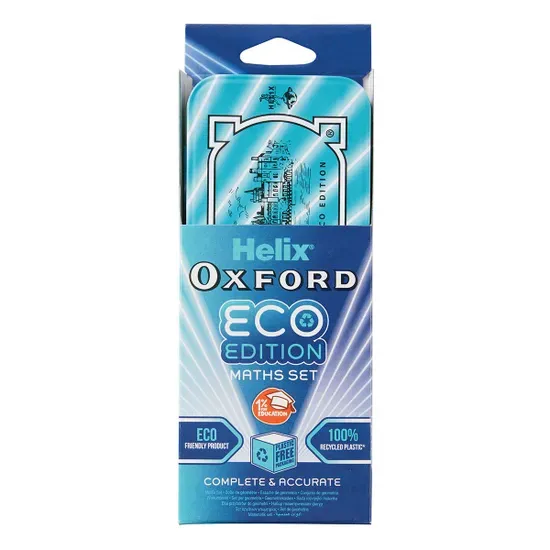Helix Oxford Cyber Eco Maths Set - Blue
