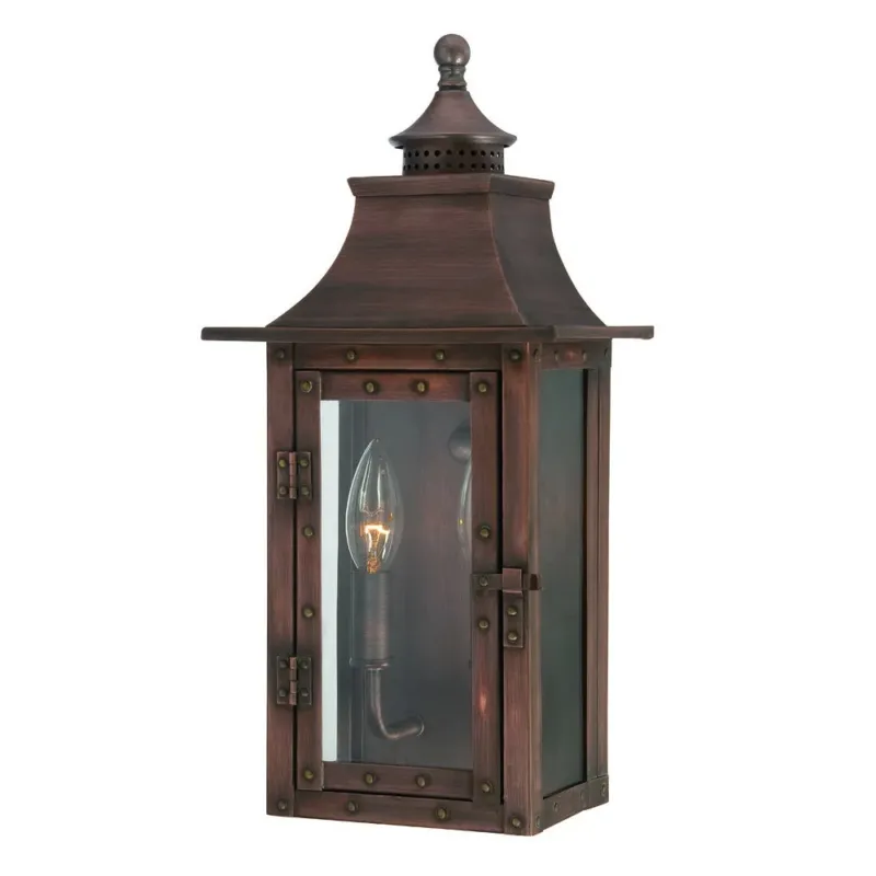 St. Charles 2-Light Acopper Patina Wall Light By Homeroots | Wall Lamps | Modishstore - 1