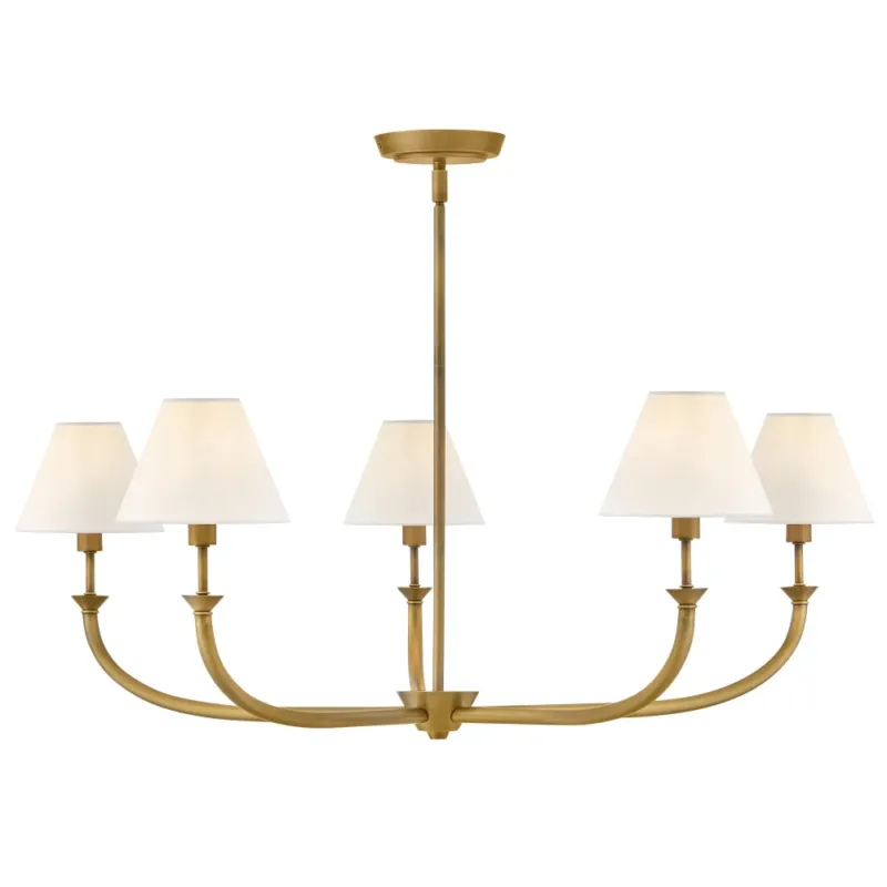 Greta 36" Chandelier | Heritage Brass