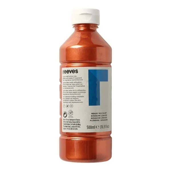 Reeves Redimix 500ml Metallic Copper Poster Paint