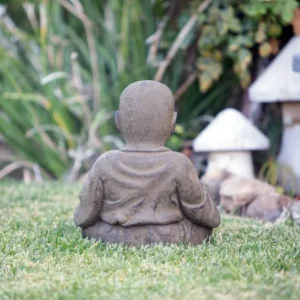 Reading Shaolin Monk Set of 2 By Garden Age Supply | Sculptures | Modishstore - 1