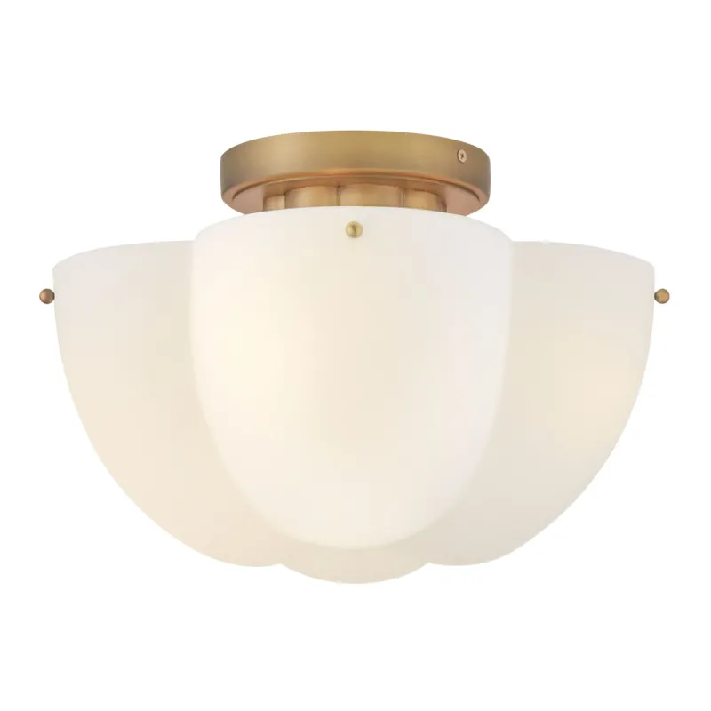 Becca 14" Flush Mount | Heritage Brass