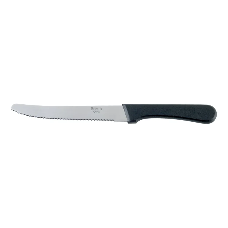 Browne Carnival Steak Knife, 8.8", Black Handle