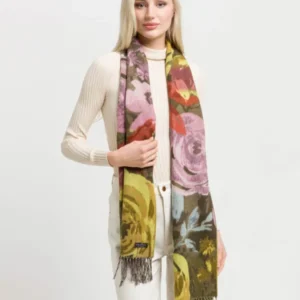 Cashmink-Schal mit romantischem Blumen-Design