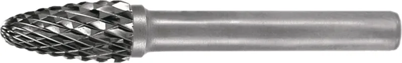 TECWERK Frässtift RBF Ø6 mm Hartmetall Kreuzverzahnung, Kopflänge 18 mm