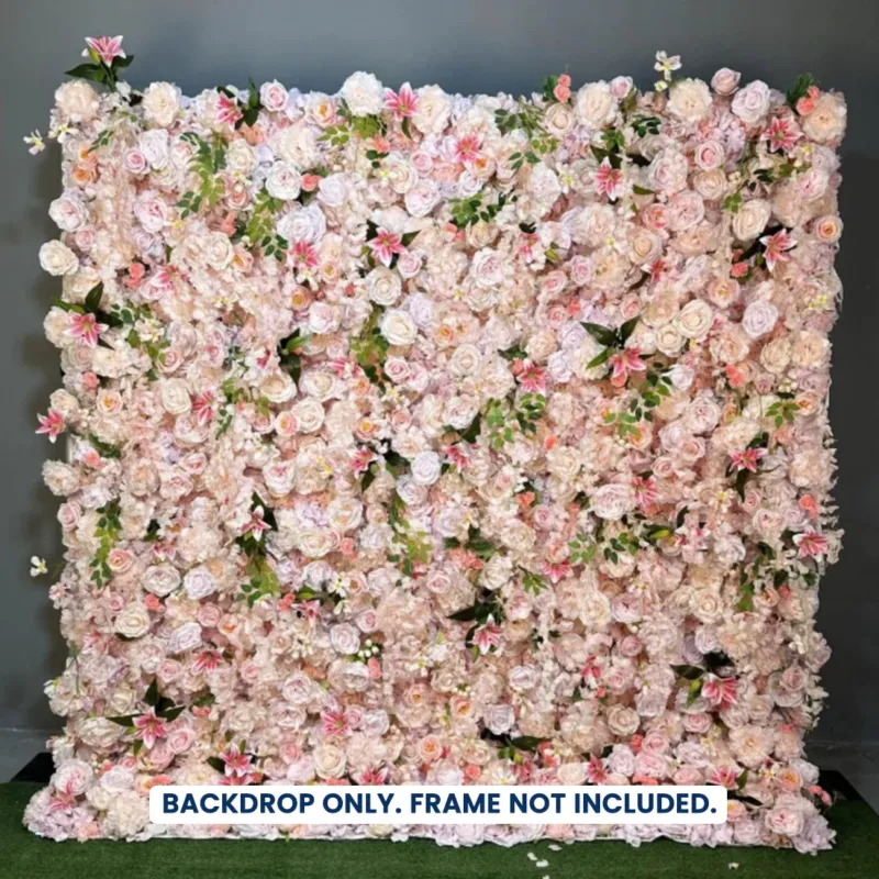 Künstliche Blumen-Eventwand als Hintergrund – Stil 60
