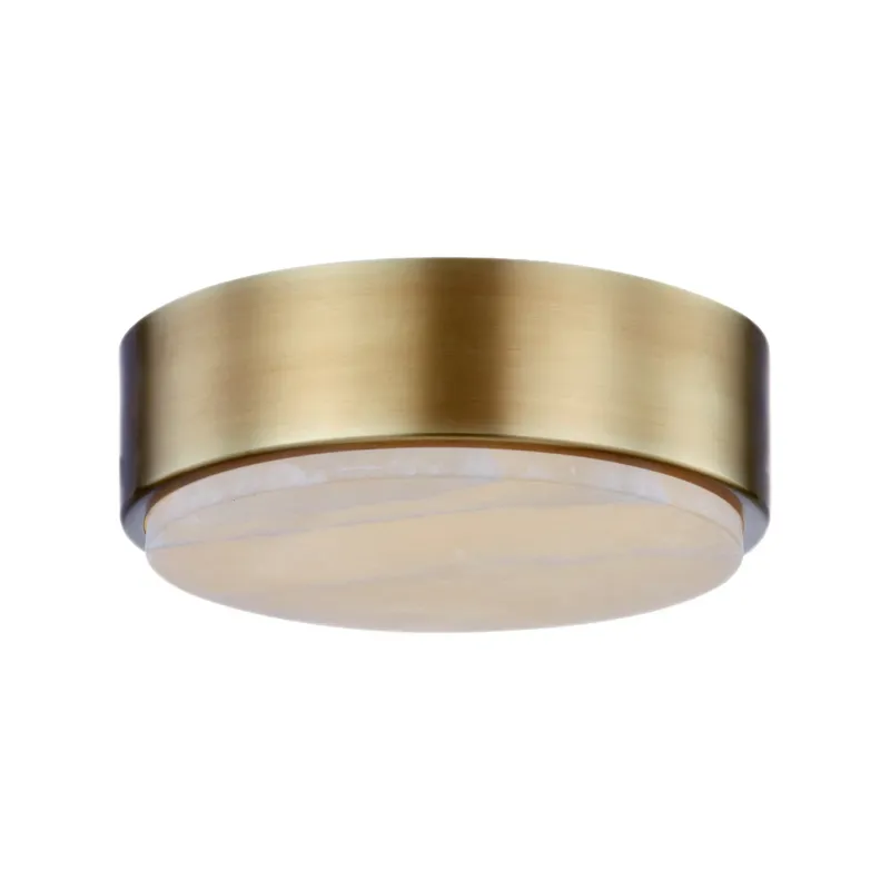 Blanco 8" LED Flush Mount | Vintage Brass