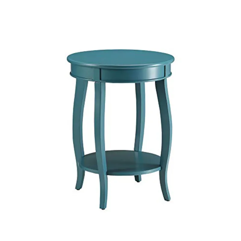 Affiable Side Table, Teal Blue By Benzara | Side Tables | Modishstore