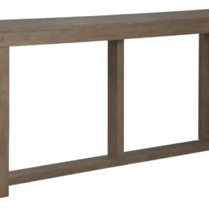 Rectangular Wooden Sofa Table With Sled Base, Light Brown By Benzara | End Tables | Modishstore