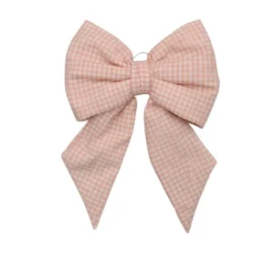 Oversize Bow Gingham Pink (35x50cm)