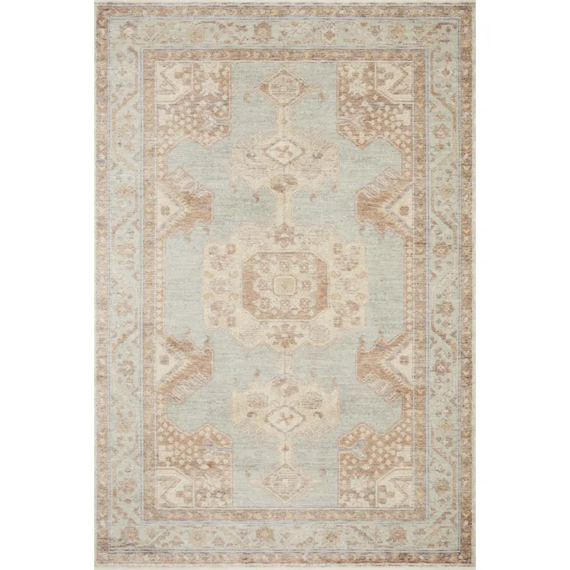 Carlisle Rug 01 | Magnolia Home By Joanna Gaines X Loloi | Seafoam / Taupe