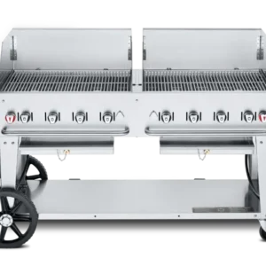 Crown Verity Mobile 60" Gas Grill with 2 x 30" Windguards