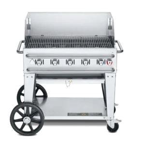 Crown Verity CV-RCB-36WGP Pro Series Rental 36" Gas Grill with Crash Bars, Windguard, Propane
