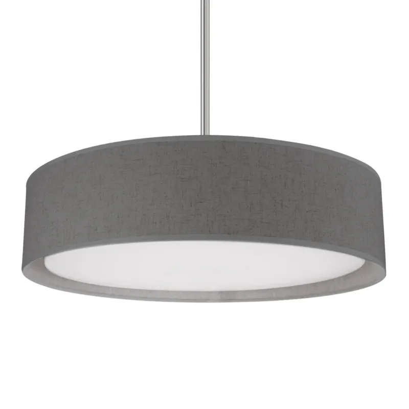 Dalton 20" LED Pendant | Grey Linen
