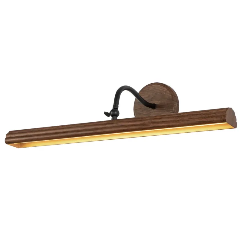 Dottie 24" LED Picture Light | Walnut Look