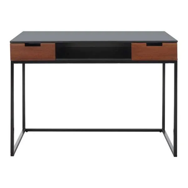Safavieh Vance 2 Drawer 1 Shelf Desk - Brown | Desks | Modishstore