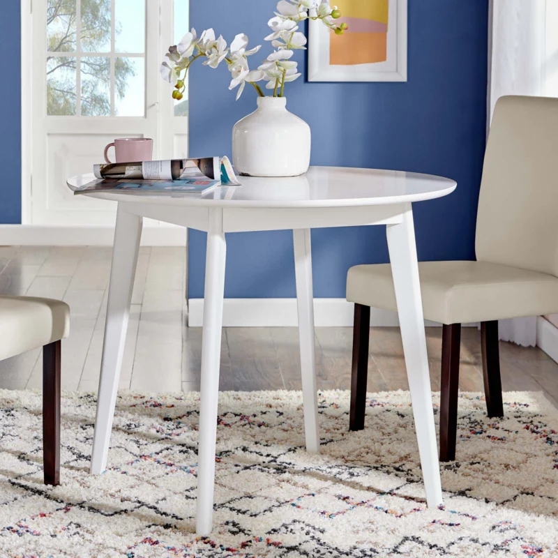 Modway Vision 35" Round White Dining Table - EEI-3750 | Dining Tables | Modishstore - 1