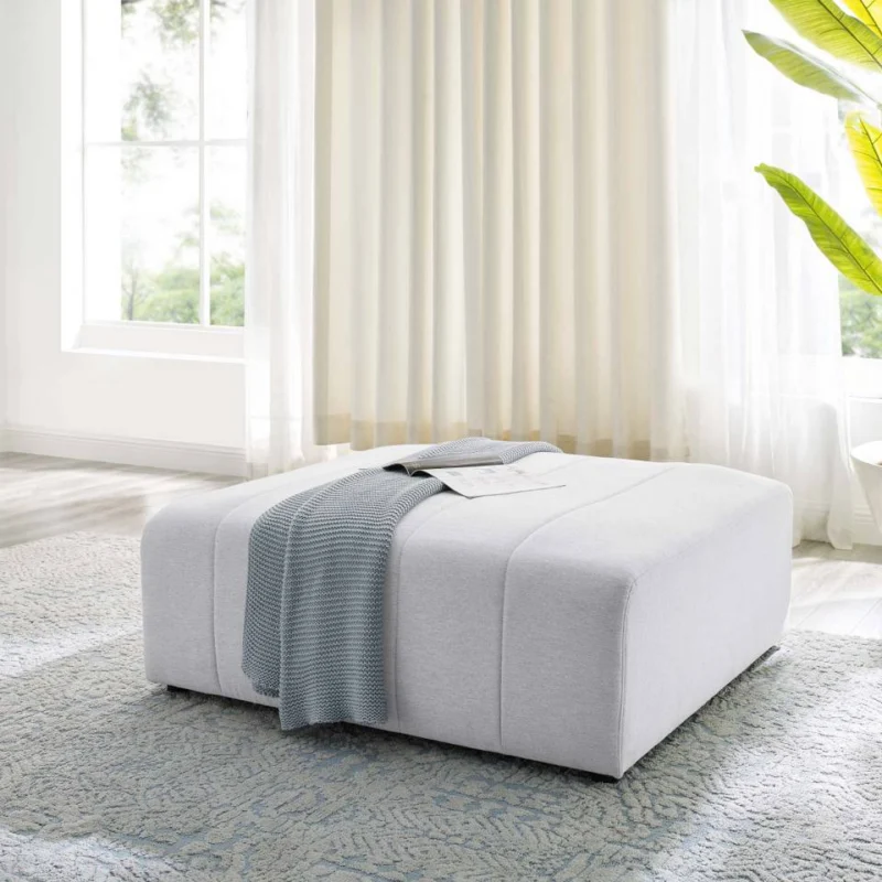 Modway Bartlett Upholstered Fabric Ottoman - EEI-4400 | Ottomans | Modishstore - 1