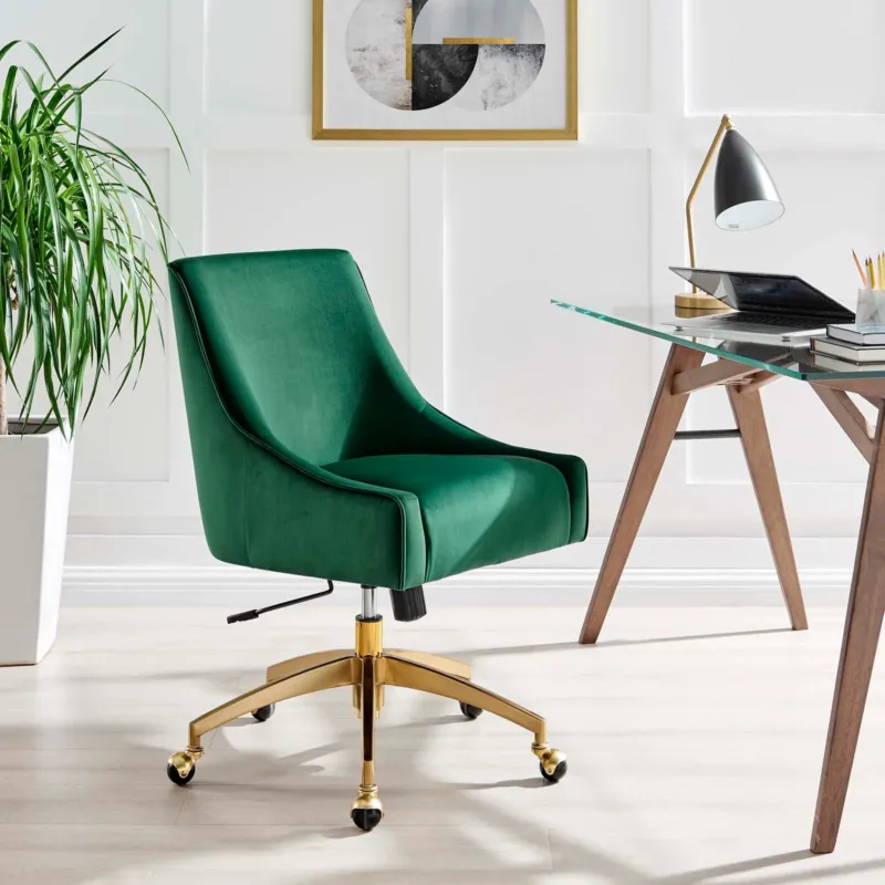 Discern Performance Velvet Office Chair By Modway - EEI-5079 | Office Chairs | Modishstore - 1