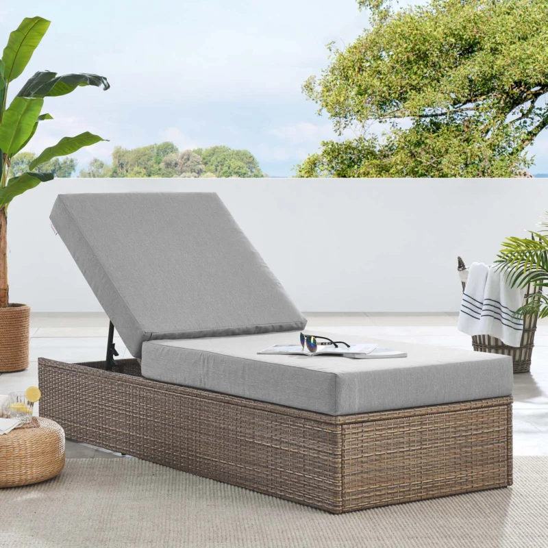 Convene Outdoor Patio Outdoor Patio Chaise Lounge Chair By Modway - EEI-6247 | Outdoor Chaise Lounges | Modishstore - 1