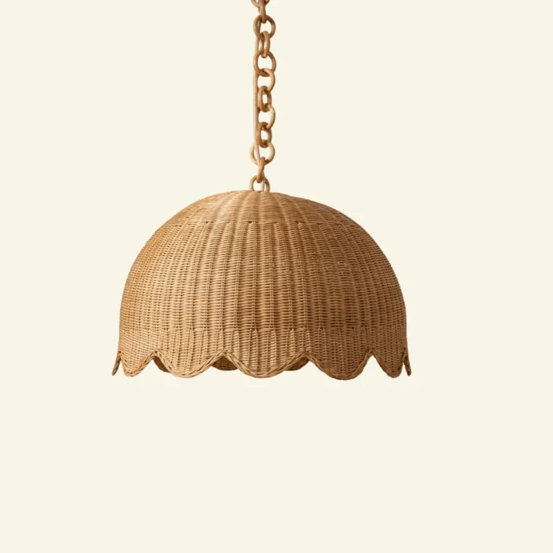 Etta Rattan Pendant Shade, Large Oak
