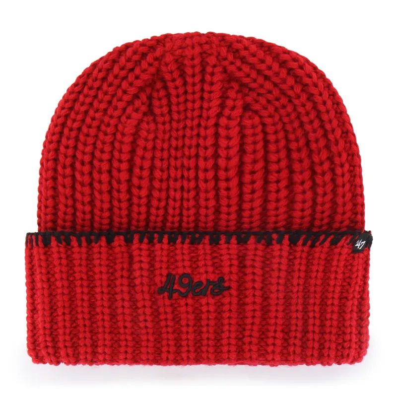 SAN FRANCISCO 49ERS BLANKET STITCH '47 WOMEN'S CUFF KNIT