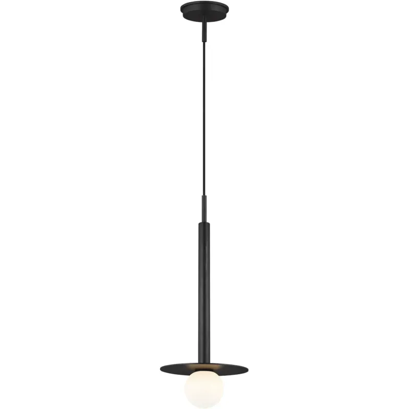 Nodes Pendant | Short Midnight Black