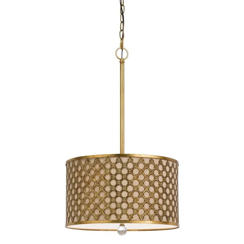 Cal Lighting FX-3597-1P 60W X 3 Fairview Metal Pendant | Modishstore | Pendant Lamps