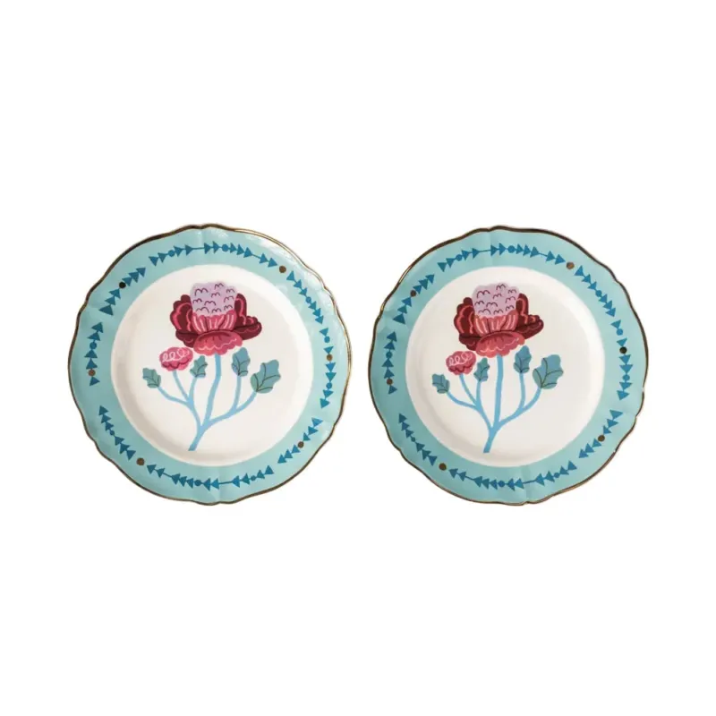 Dinner Plate with Floral Design