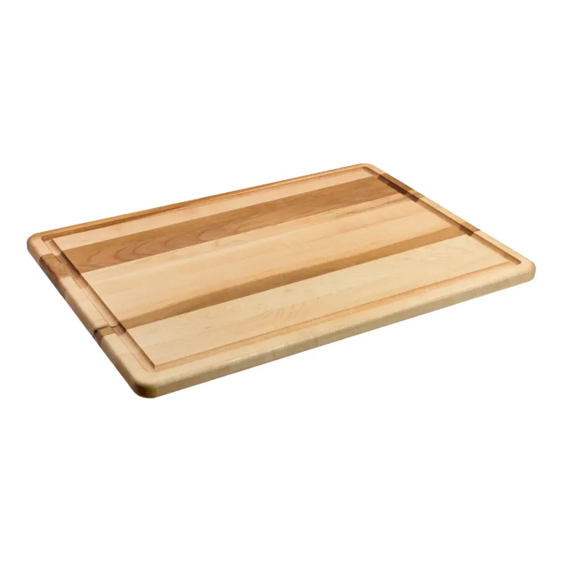 Labell Utility Cutting Board with Edge Groove, 3/4" Thick, Edge Grain Maple