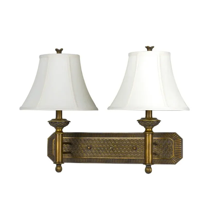 Cal Lighting LA-60001W2L-1 60W X 2 Pineapple Hotel Wall Lamp | Modishstore | Wall Lamps