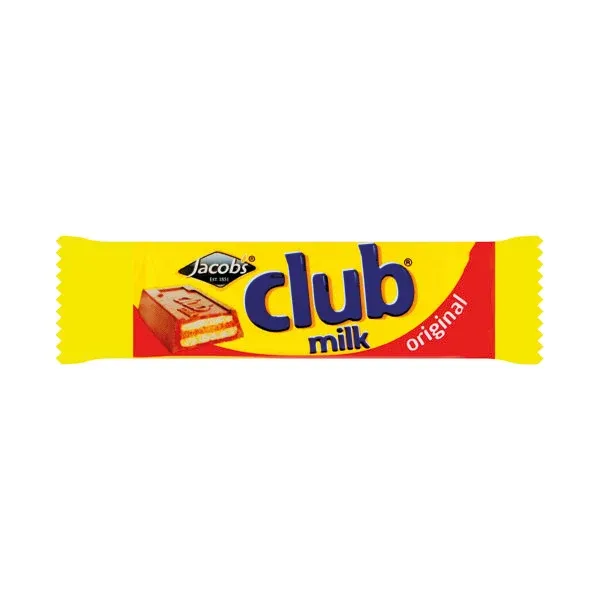 Jacobs Club Biscuits Milk Choc Pk60
