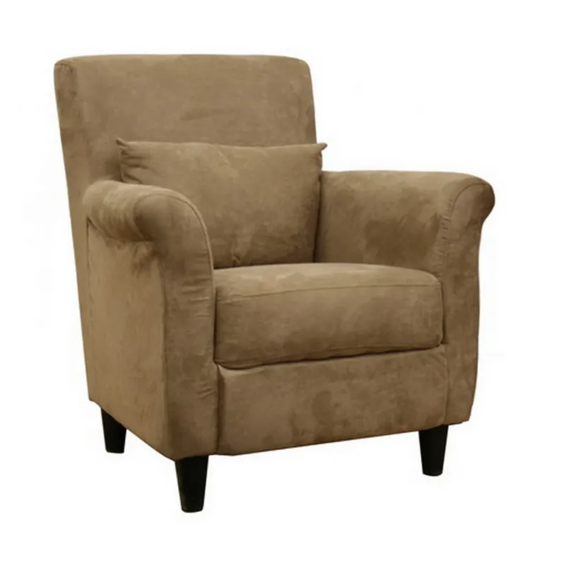 Baxton Studio Marquis Tan Microfiber Club Chair | Modishstore | Armchairs