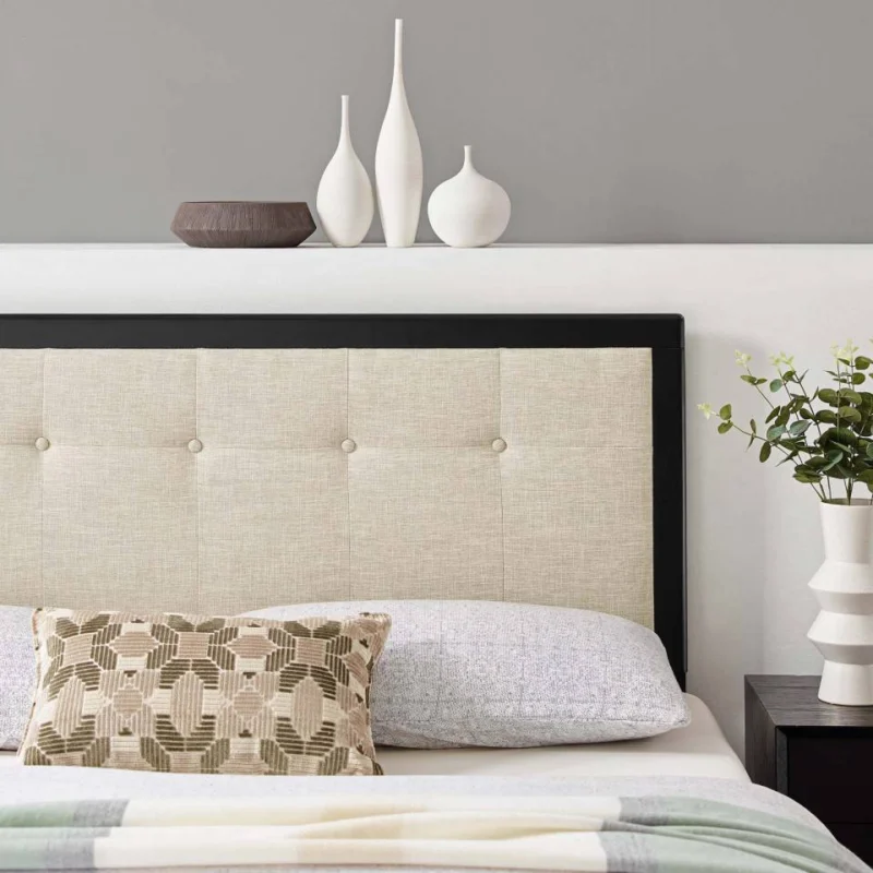 Modway Draper Tufted Queen Fabric and Wood Headboard - MOD-6226 | Headboards | Modishstore - 1