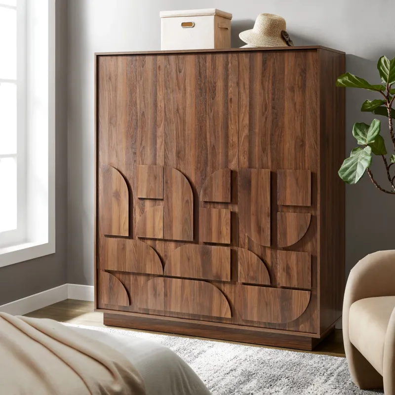 Bulwark 3-Door Wardrobe Closet by Modway | Armoires & Wardrobes | Modishstore - 1