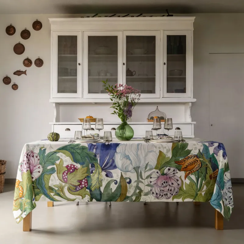Premium Linen Tablecloth «Morris» 100% Made in Italy The Napking