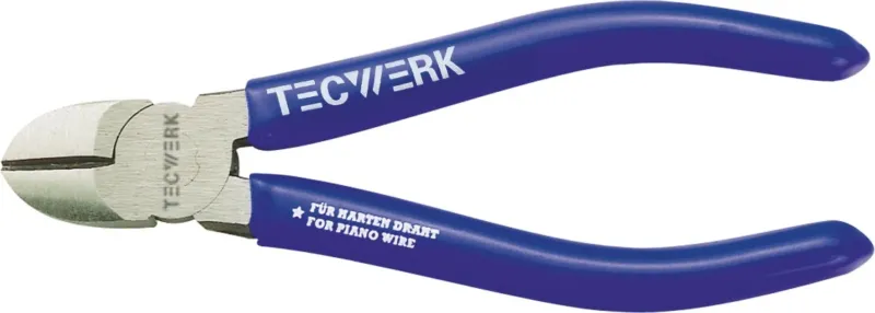 TECWERK Seitenschneider 130 mm Kopf poliert Kunststoffüberzug | für weichen und harten Draht