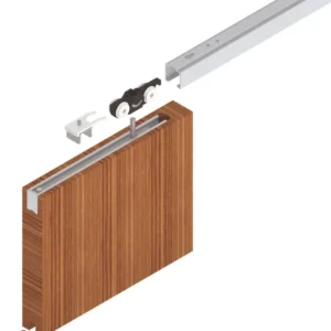 HELM Schiebetürsystem 73 ME-A Komplettset für Holztüren, 1300 mm, EV1 eloxiert
