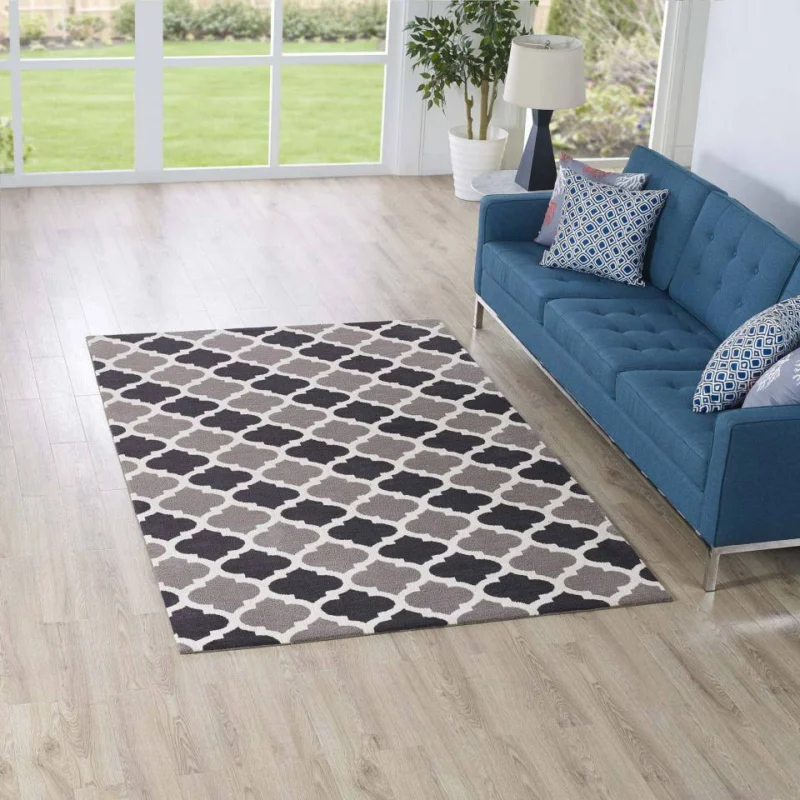Modway Lida Moroccan Trellis 5x8 Area Rug - R-1001-58 | Rugs | Modishstore - 1